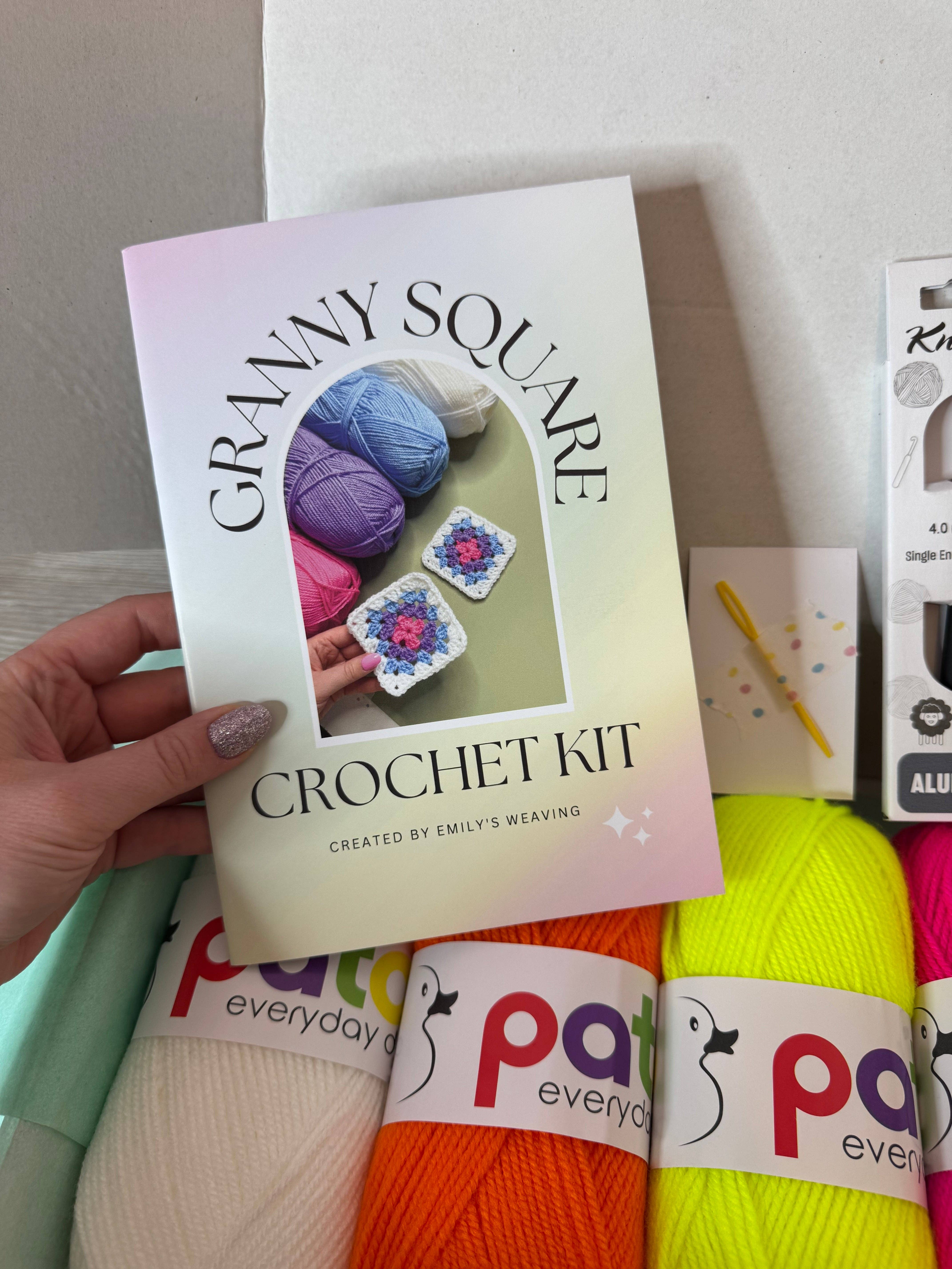 Emily's Weaving - Wholesale DIY Craft Kit - DIY Crochet Granny Square Craft Kit3