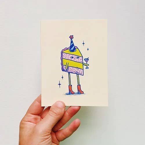 Allison Mckeen Art - Wholesale Birthday Card - card - cake