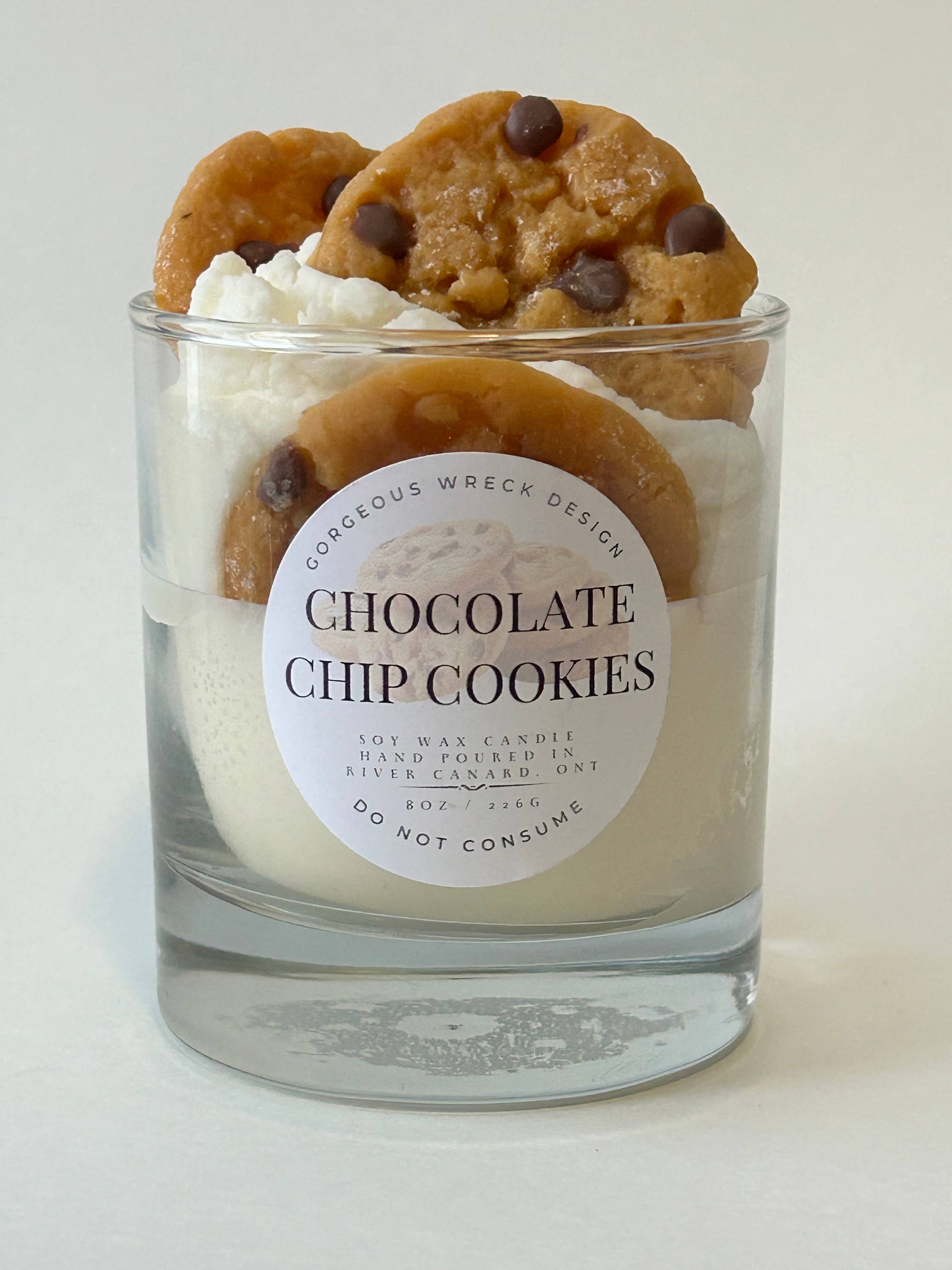 Gorgeous Wreck Design - Vente Bougies originales - Bougie parfumée dessert aux pépites de chocolat1