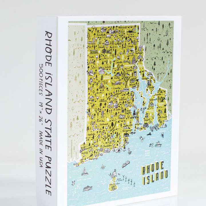 Brainstorm - Wholesale Puzzle - Adult - State of Rhode Island Puzzle