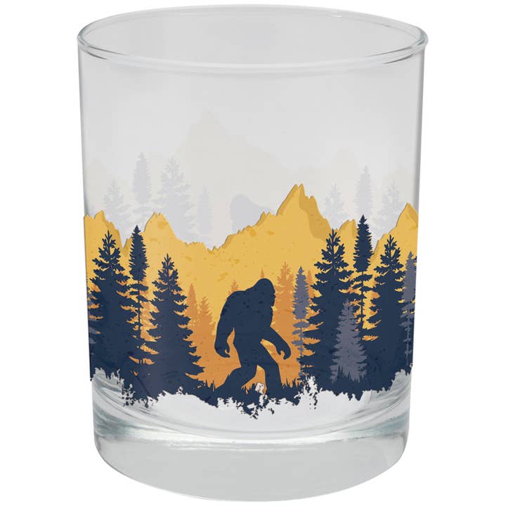 "Bigfoot" 12oz Rocks Glass for wholesale by Gift & Garden by Carson