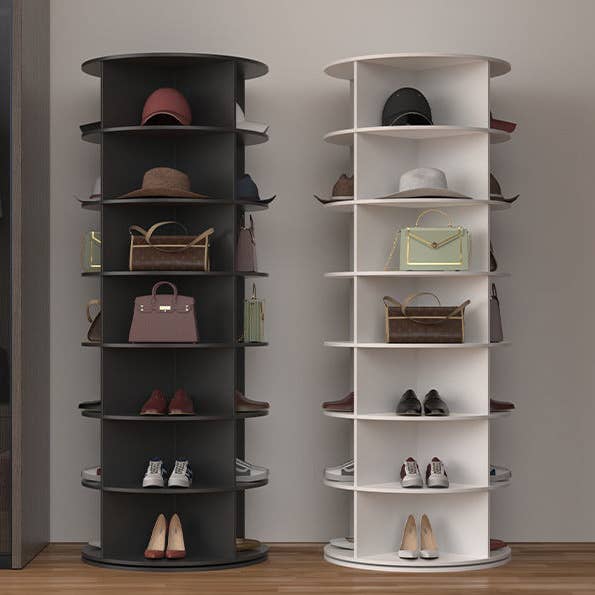HOMYCASA DESIGN INC - Wholesale Shoe Rack - 7 Tier Rotating Shoe Rack Tower Spinning Storage12