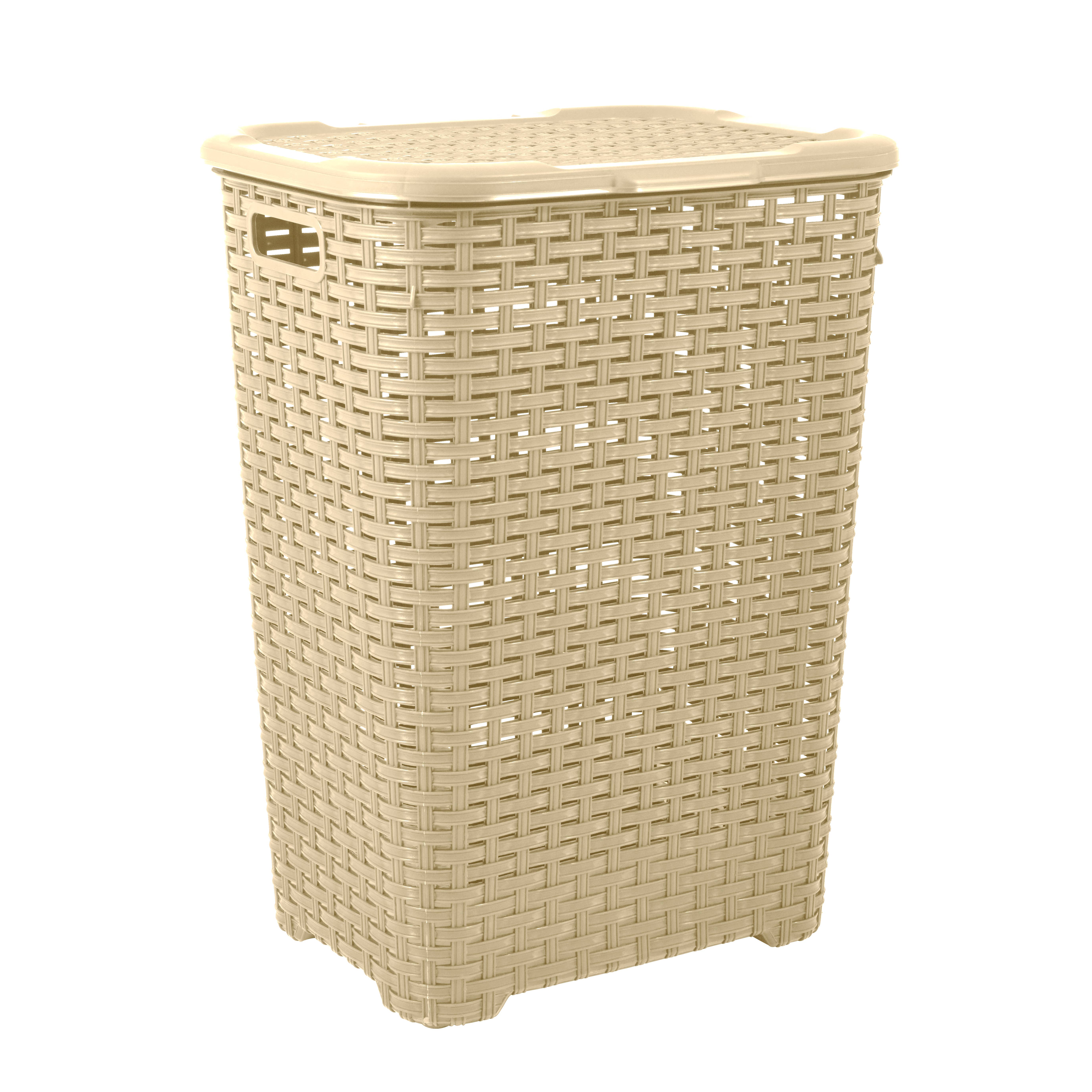 Superio Brand - Wholesale Laundry Hamper - Wicker Design Laundry Hamper, 60 Liter Tall Laundry Hamper3