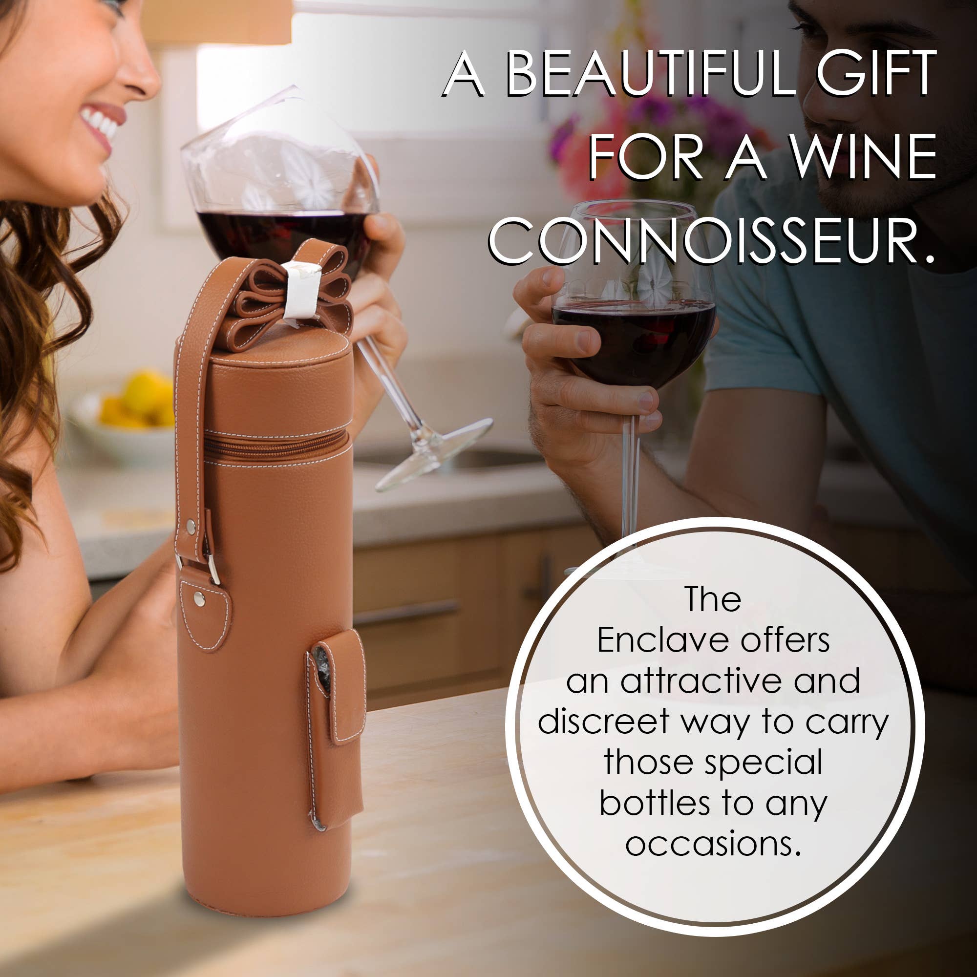 Primeware Inc. - Wholesale Wine Tote - Enclave Wine Single Bottle Carrier5