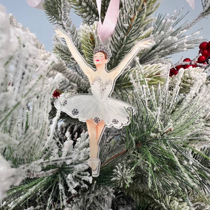 Oh So Chic Designs – wholesale Ornament – Snow Queen from the Nutcracker Watercolor Ornament1