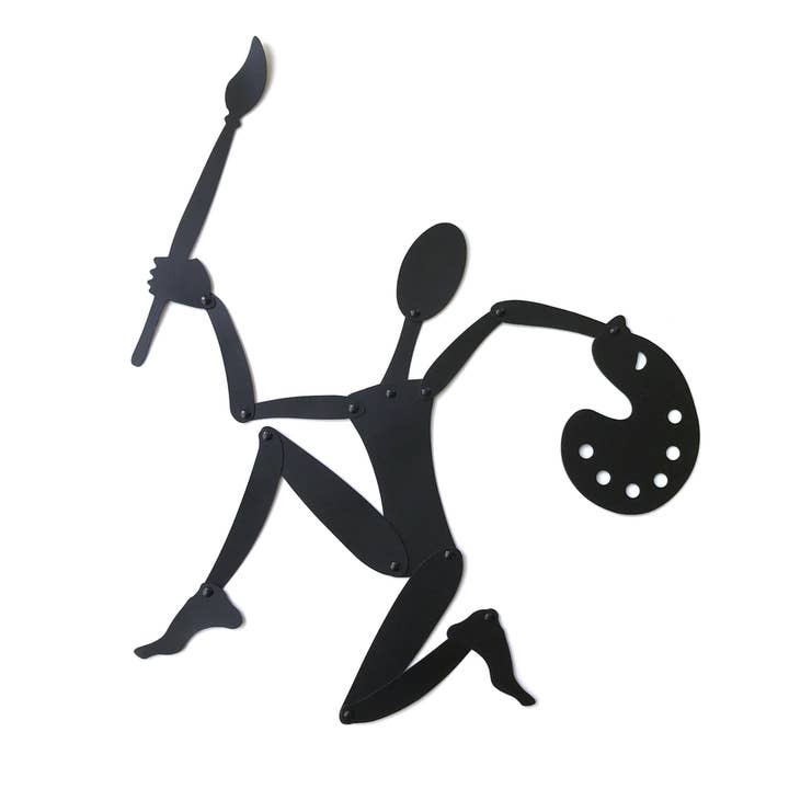 Elements2 Design - Wholesale Magnet - Shadow Magnet Artist – 12" Posable Black Silhouette Puppet1