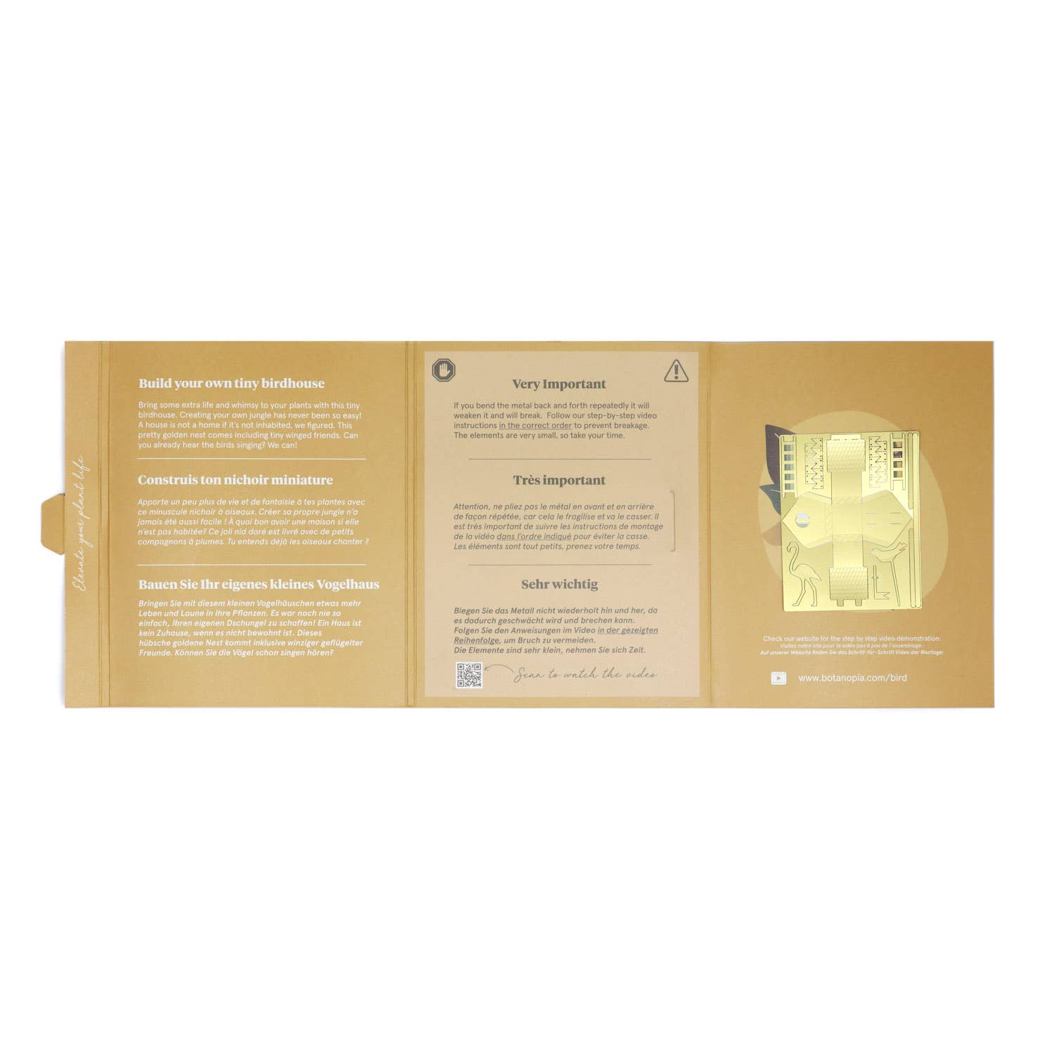 Botanopia - gifts , decor and cards for plant lovers – Engroshandel Fuglehus – Lille fuglehus til dine planter16