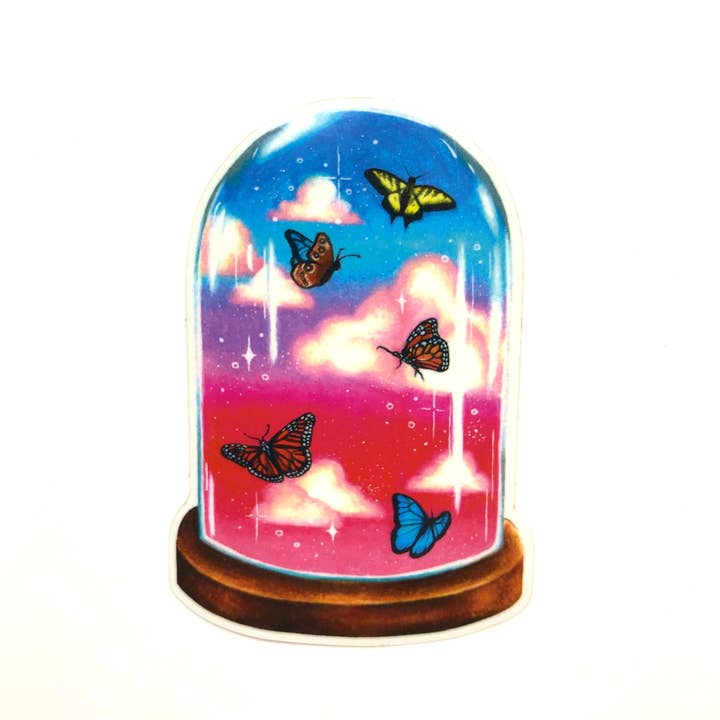 Butterfly Terrarium Sticker for wholesale by Butay Art