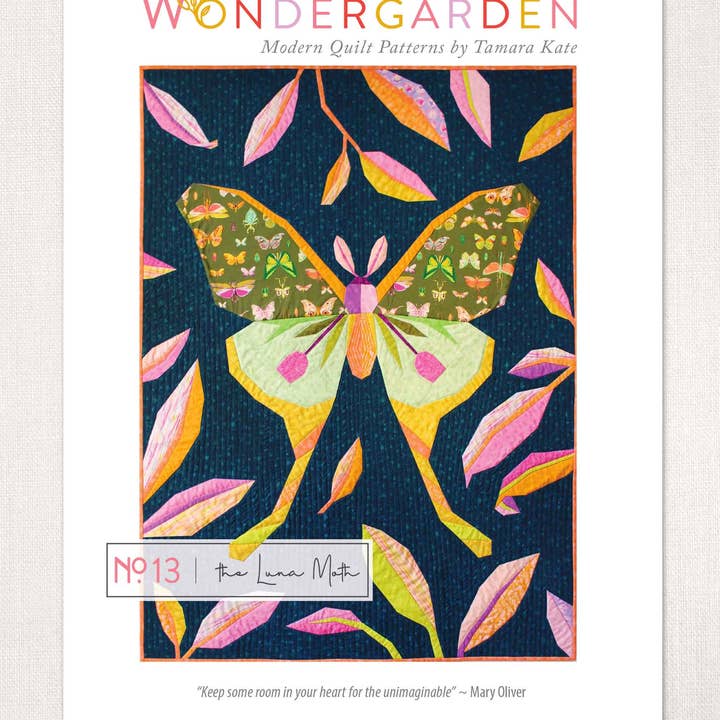 Das Luna-Motten-Quiltmuster für den Großhandel von Tamara Kate Design