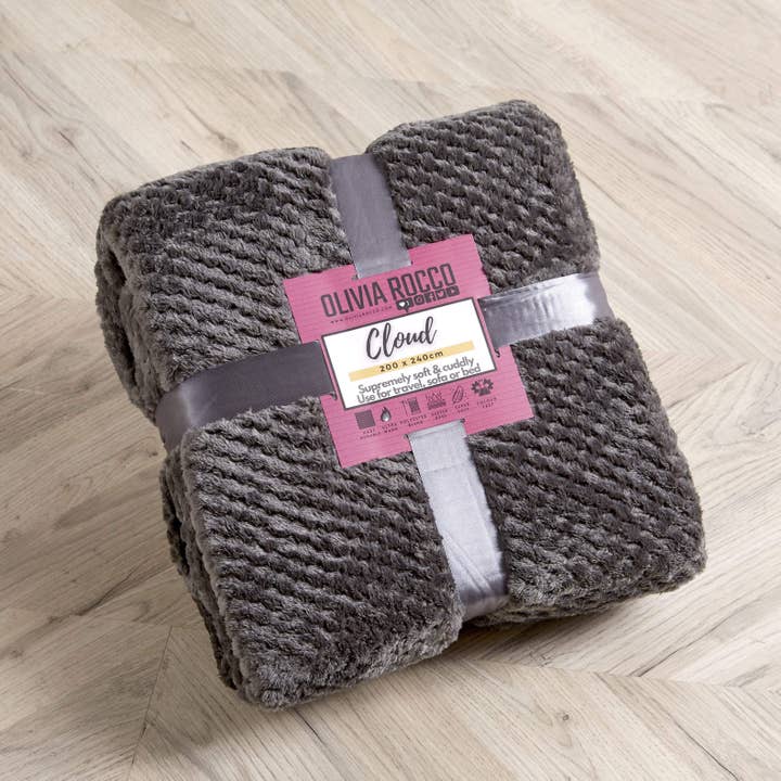LOOMWORKS LTD – wholesale Throw blanket – Cloud Honeycomb Throw5