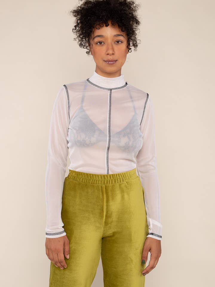 Top aus Kontrast Netzstoff für den Großhandel von NLT