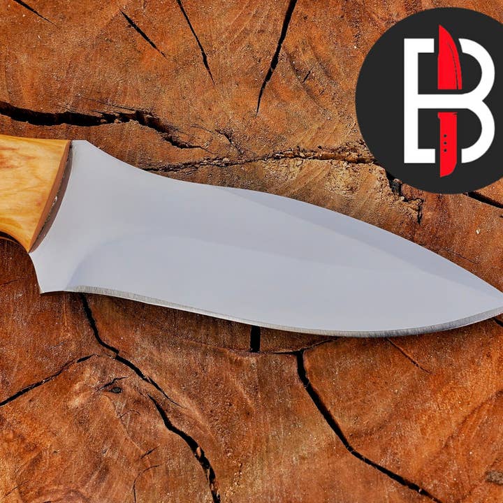 Bravohandicrafts - Wholesale Pocket Knife/Holder - CUSTOM HANDMADE D2 STEEL HUNTING KNIFE CAMPING KNIFE 3