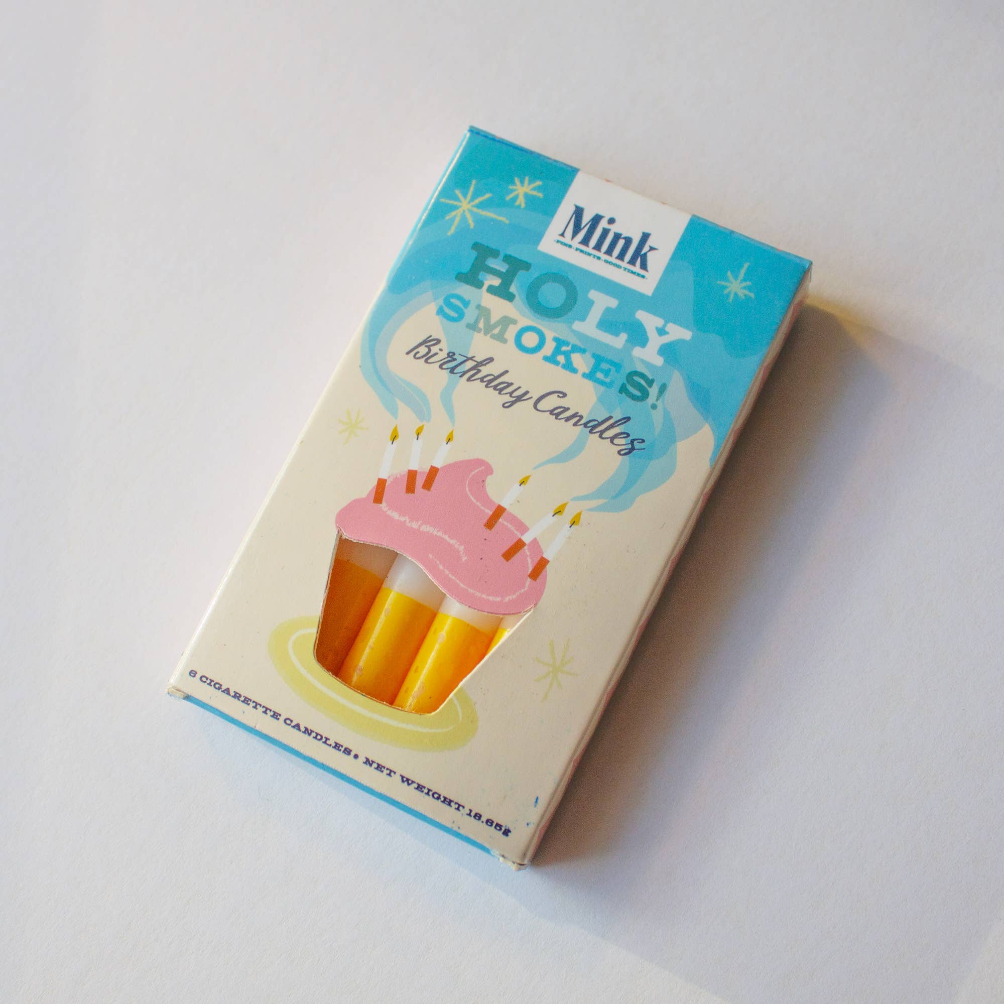 Mink - Wholesale Cake Candle - Holy Smokes! Cigarette birthday candles