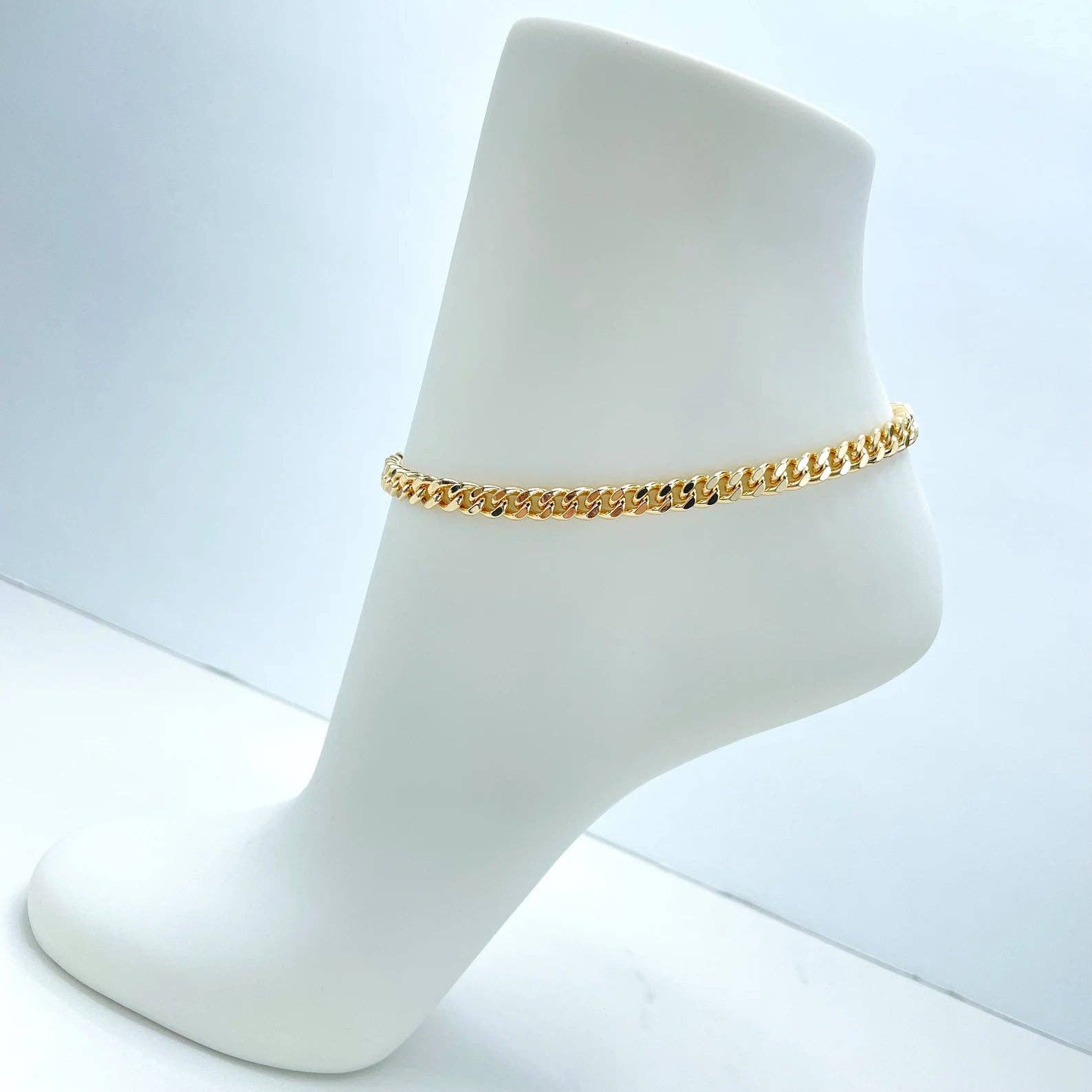 Luxus Accessories – wholesale Link & chain necklace – 18k Gold Filled Cuban Link Unisex Curb Link Chain3