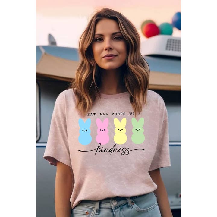 TREAT ALL PEEPS WITH MINERAL GRAPHIC TOP for wholesale by HRTandLUV