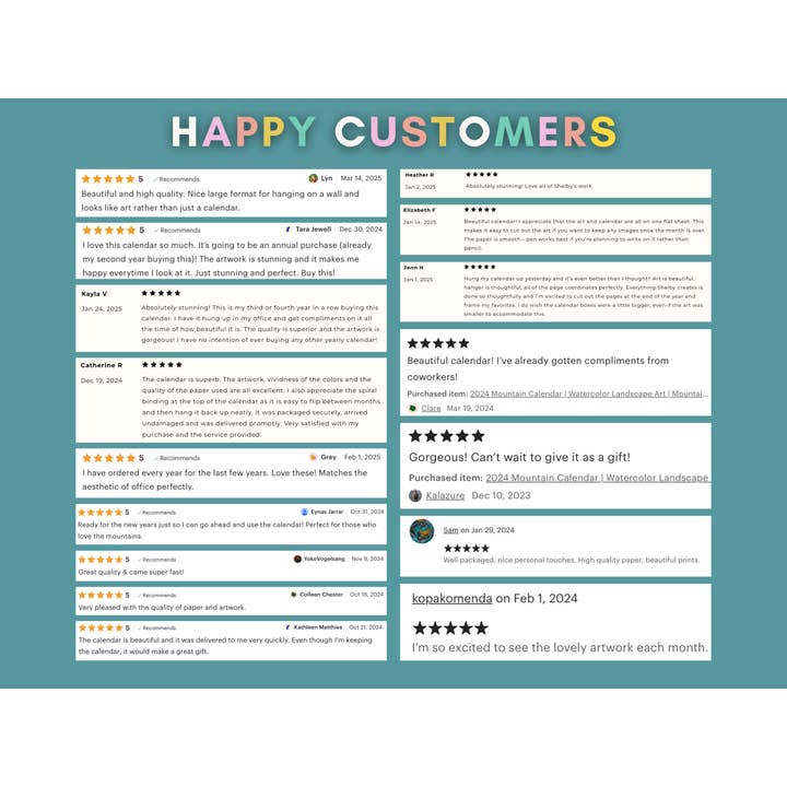 Shelby Thayne Art - Wholesale Calendar - 2026 Mountain Nature Calendar | Hanging Wall Calendar8