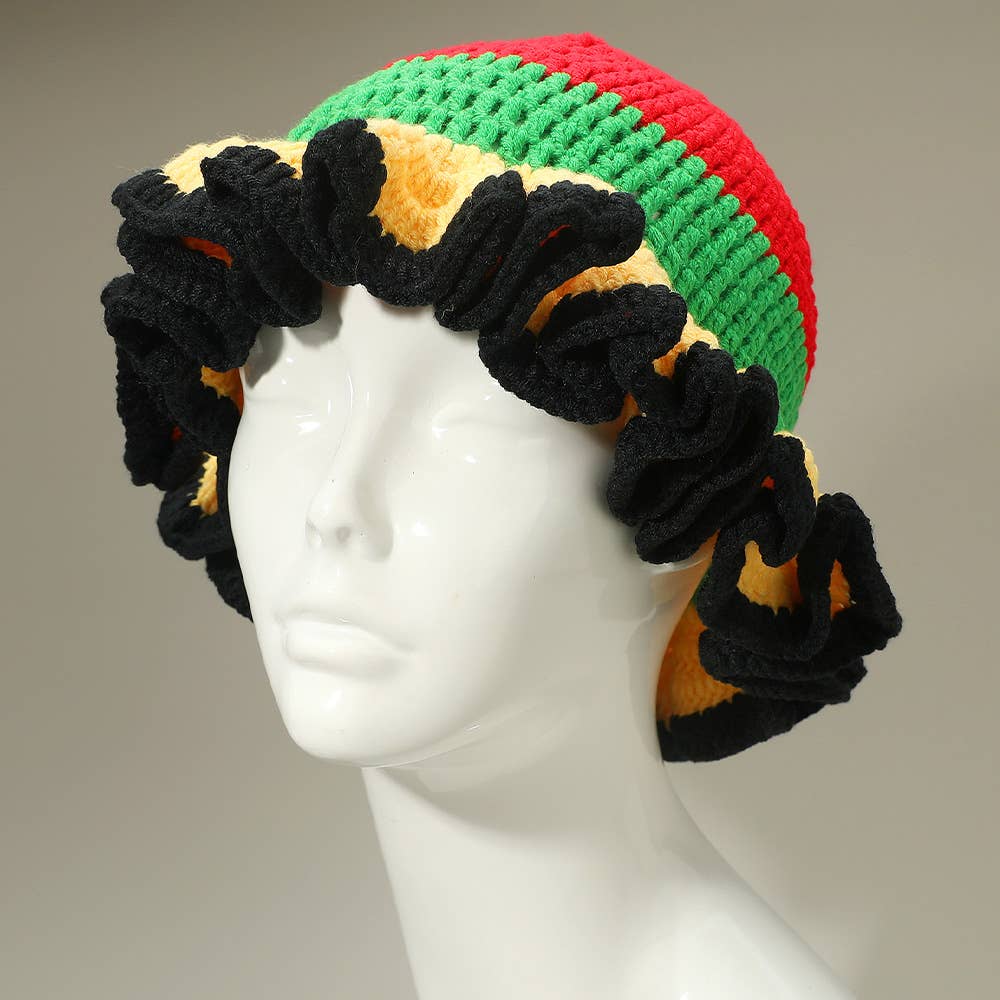 Sensibling Corp. – wholesale Beanie – Women's – Colorful Crochet Ruffle Hat7