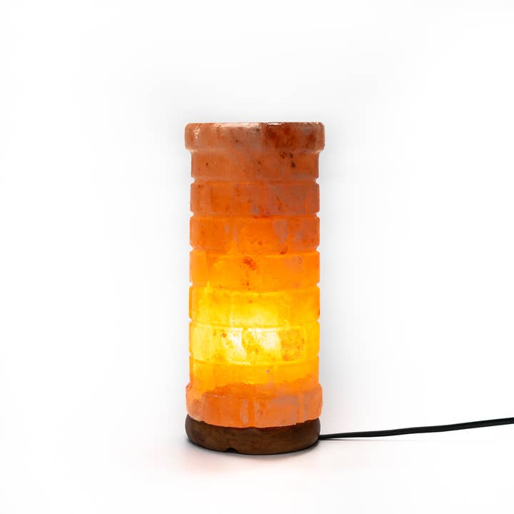 Crafted Himalayan Salt Lamp Tower for wholesale by Heaven Spring Ltd