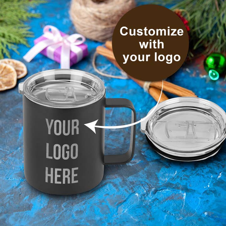 Engrave My Memories - Wholesale Insulated mug/tumbler - Custom Engraved Logo Coffee Tumbler Personalized Bulk 120z5