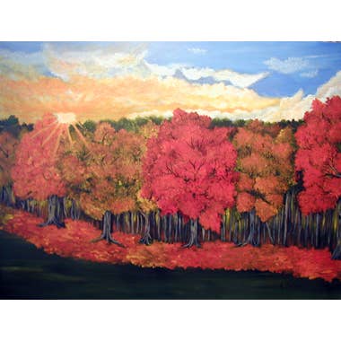 8"x12" print matted in white to 11"x14"backed and bagged. (Copy) for wholesale by Main Avenue Galleria