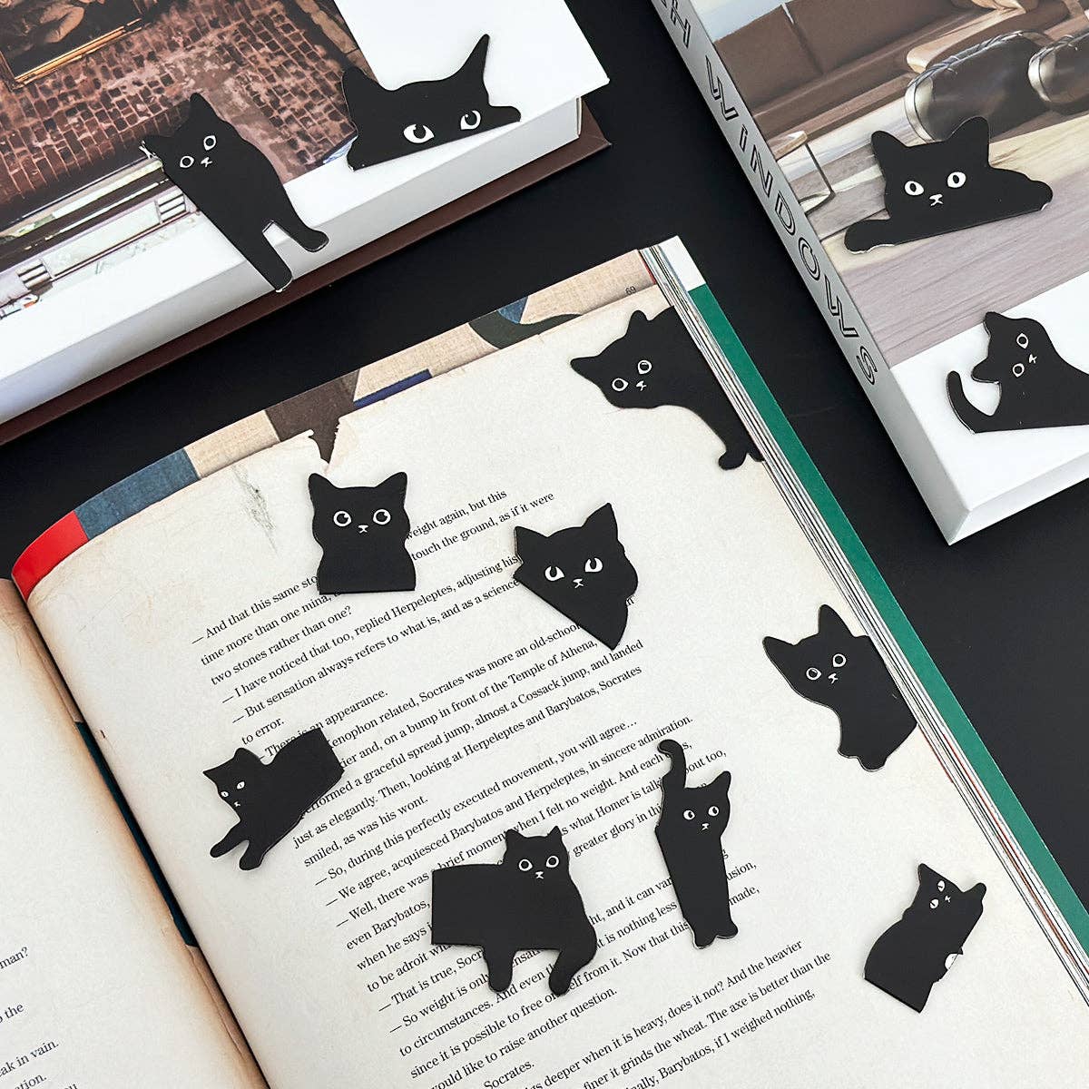 Wrapables.com - Wholesale Bookmark - Wrapables Magnetic Black Cat Bookmarks,  (Set of 24)2