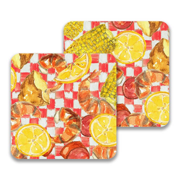 Posavasos de papel para hervir camarones para venta al por mayor de French Graffiti