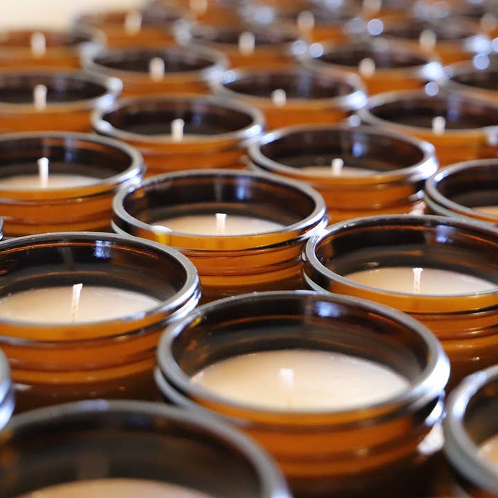 Candlefy - Wholesale Jar/Filled Candle - Custom Candle I White Label Candle I Amber Jar Candle