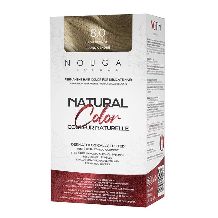 Permanent Hair Colour Ash Blonde 8.0 (170ml) for wholesale by Nougat London