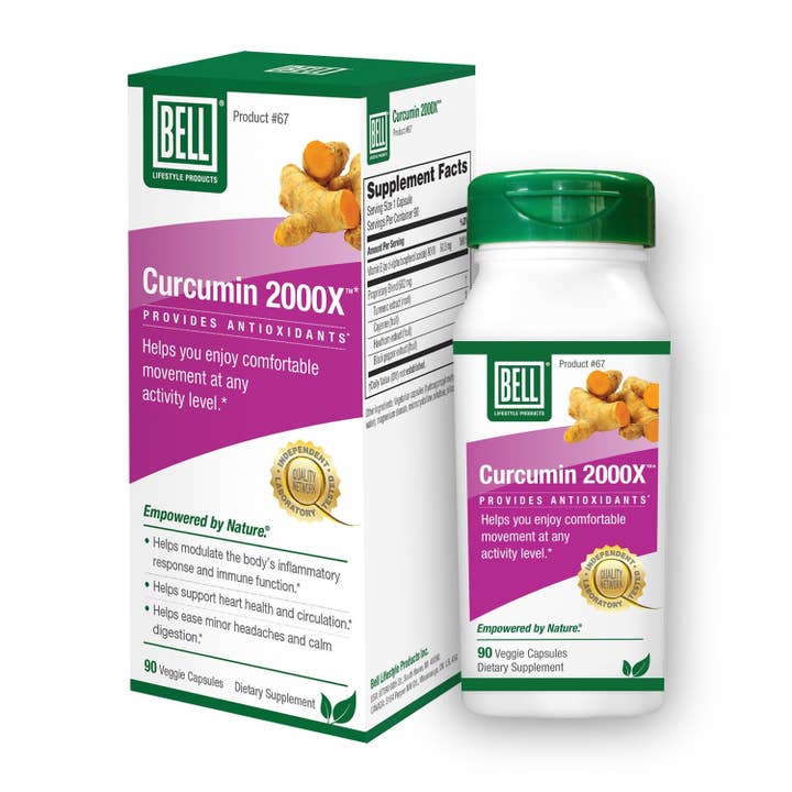 Curcumin 2000X™ w turmeric (95% curcuminoids) & more 90Vcap for wholesale by Bell Lifestyle Products Inc.