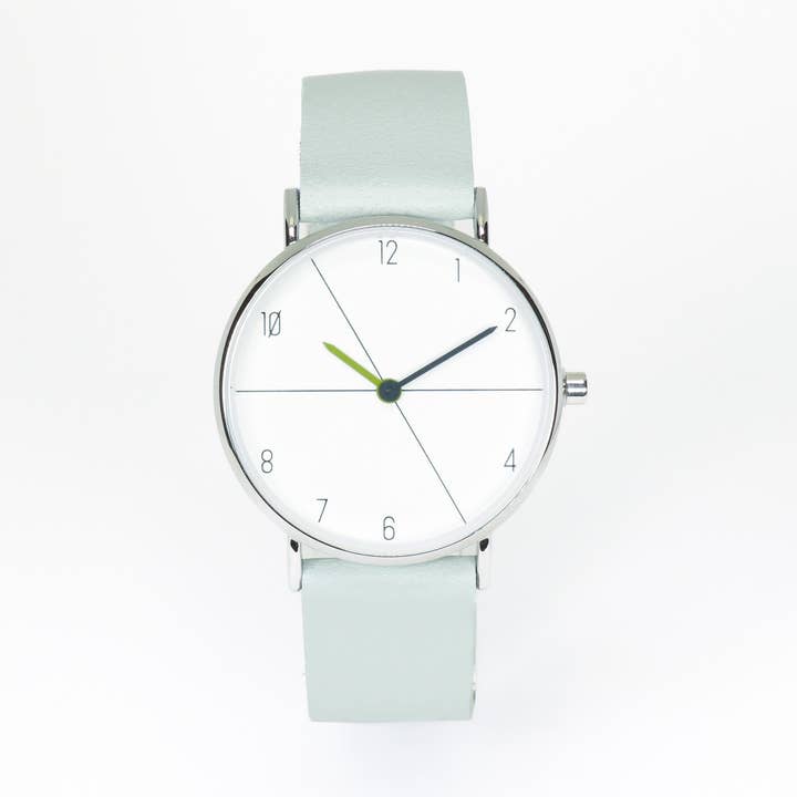 Blue-grey / white watch for wholesale by Chikiboom