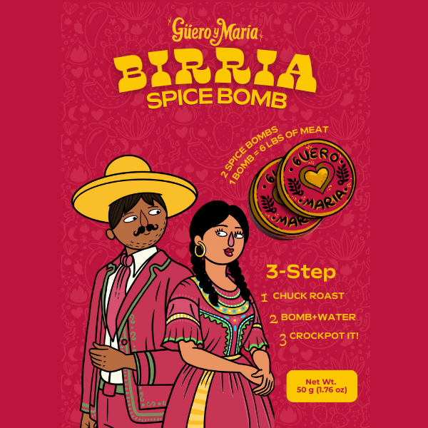 Güero Y María - Wholesale Dried Spice Mix - 🌮 Güero y Maria — Birria Spice Bomb (2-Pack)3