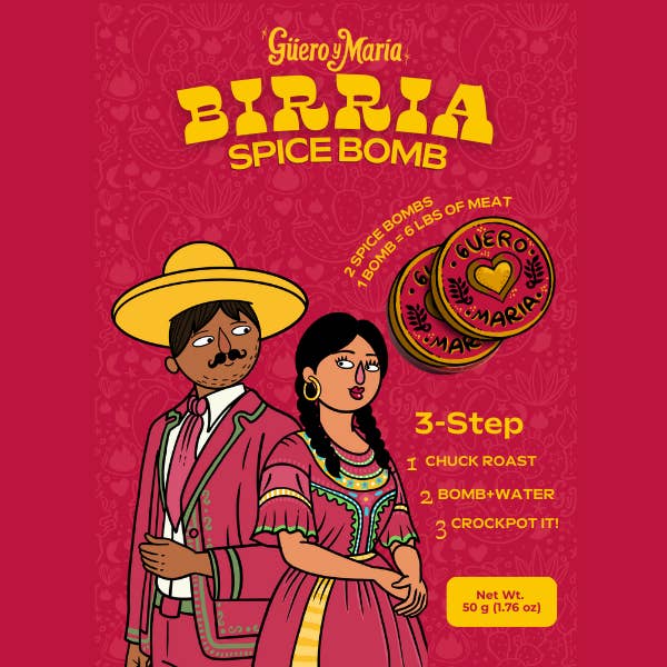 Güero Y María - Wholesale Dried Spice Mix - 🌮 Güero y Maria — Birria Spice Bomb (2-Pack)3