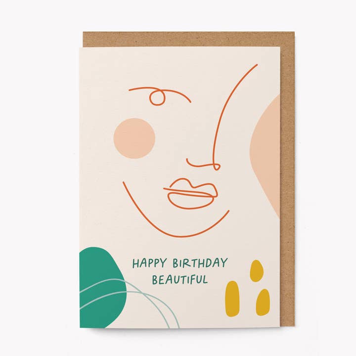 Happy Birthday beautiful - Greeting Card for wholesale by Graphic Factory