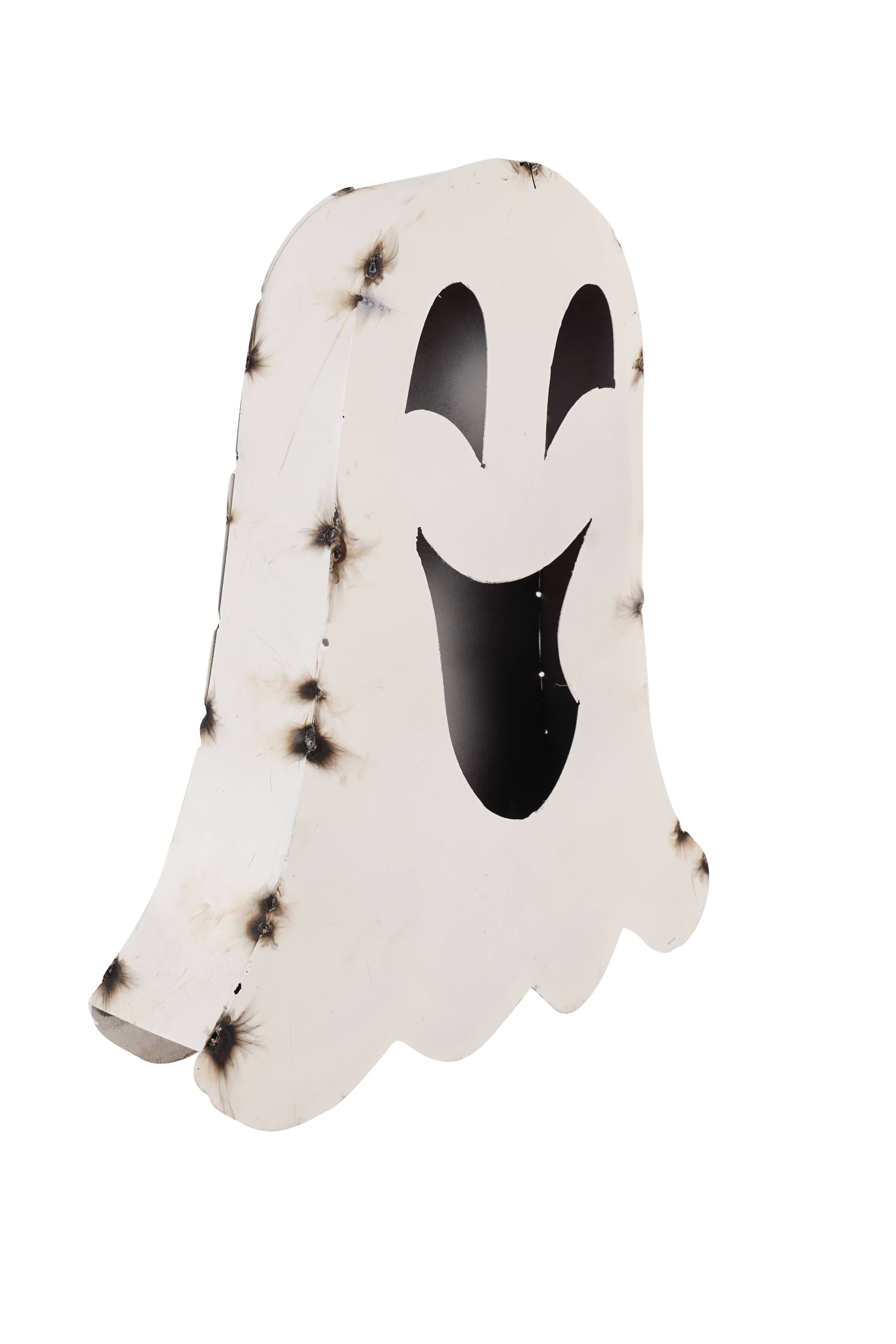 My Amigos Imports - Wholesale Outdoor Ornament/Decor - Halloween White Ghosts-Set 3-Metal-Garden-Nesting-White-$648