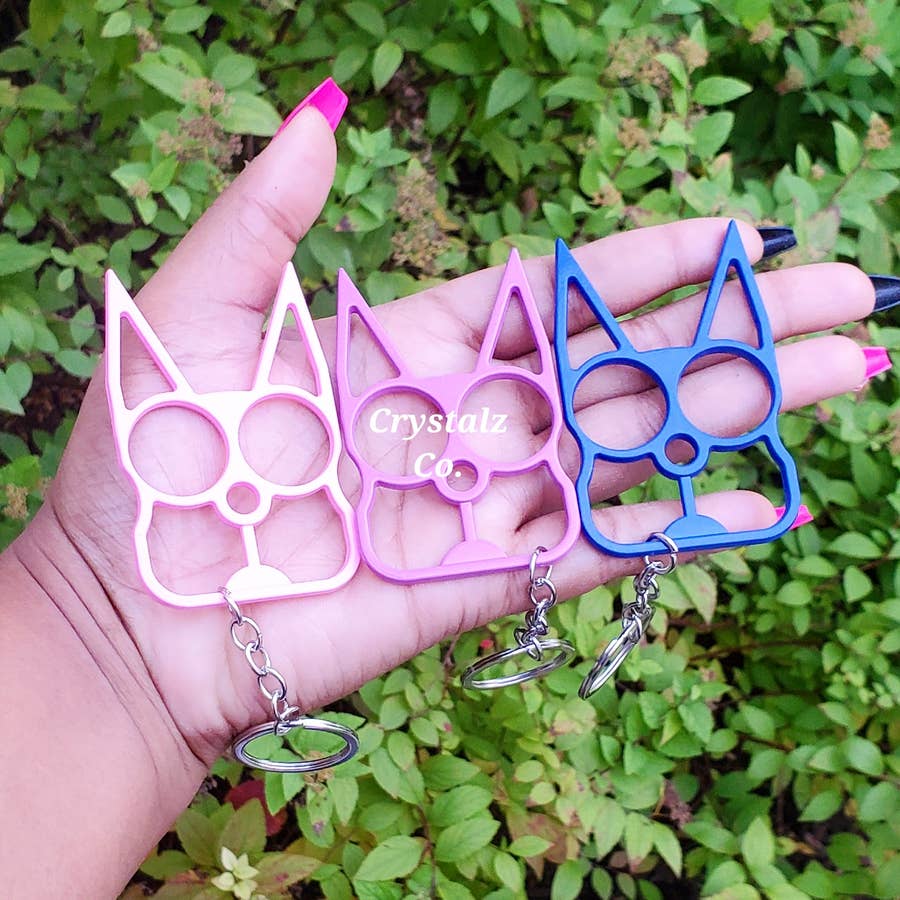 Safety cheap kitty keychain