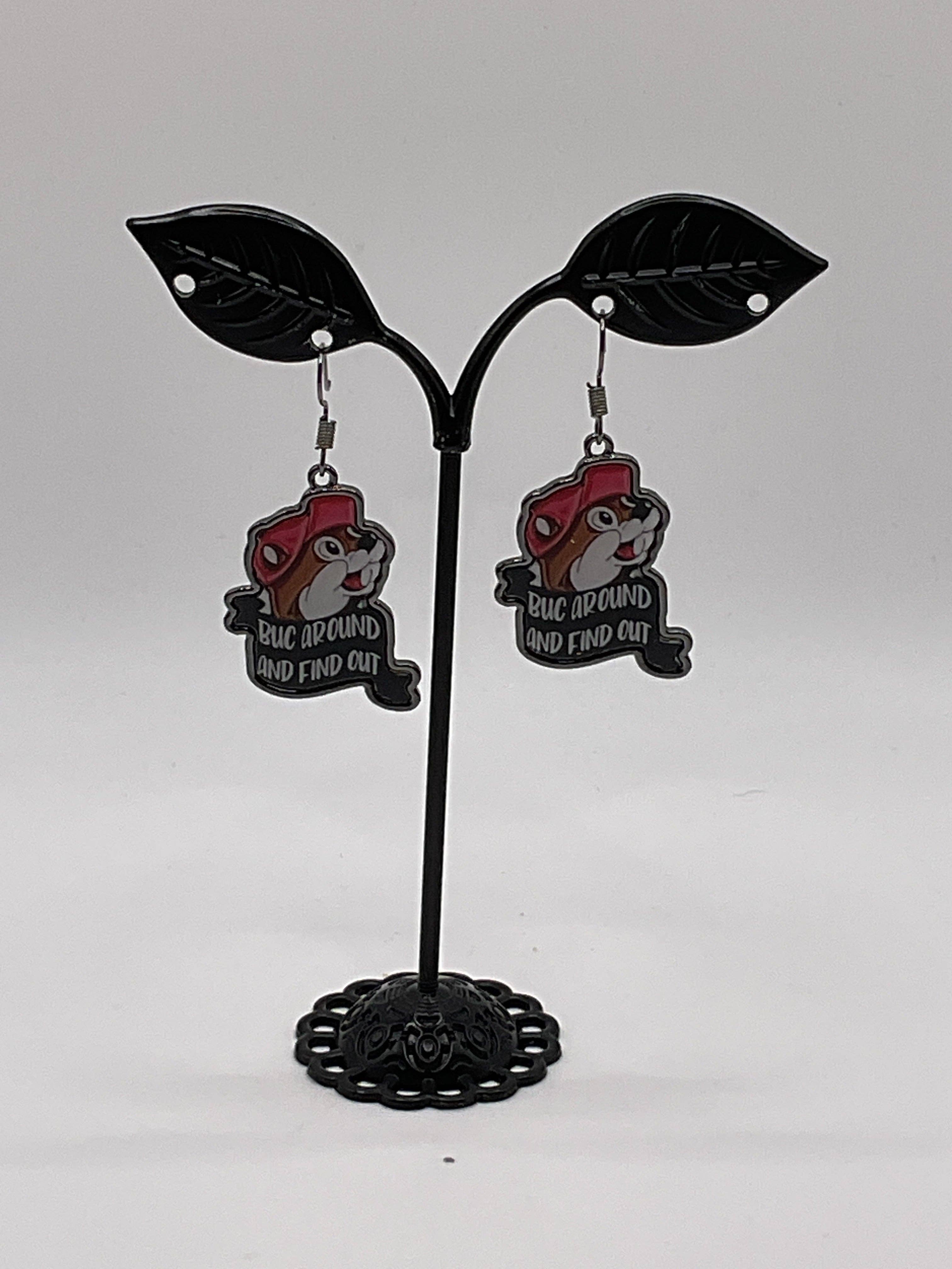 S and E Hobbies and Collectables - Wholesale Hangende/ronde oorbellen - Beaver oorbellen0