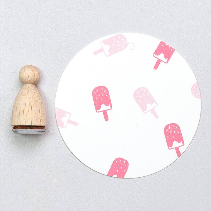 12x Stamp | Ice Cream on a Stick for wholesale by Perlenfischer