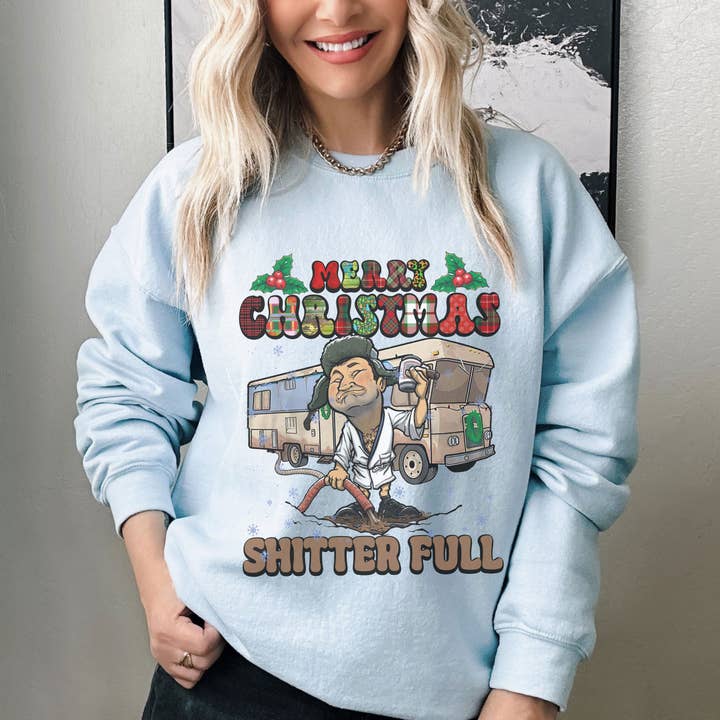 NVC Ecommerce LLC - Wholesale Graphic Sweatshirt - Women's - Merry Christmas Shitter Full Christmas Vacation Sweatshirt