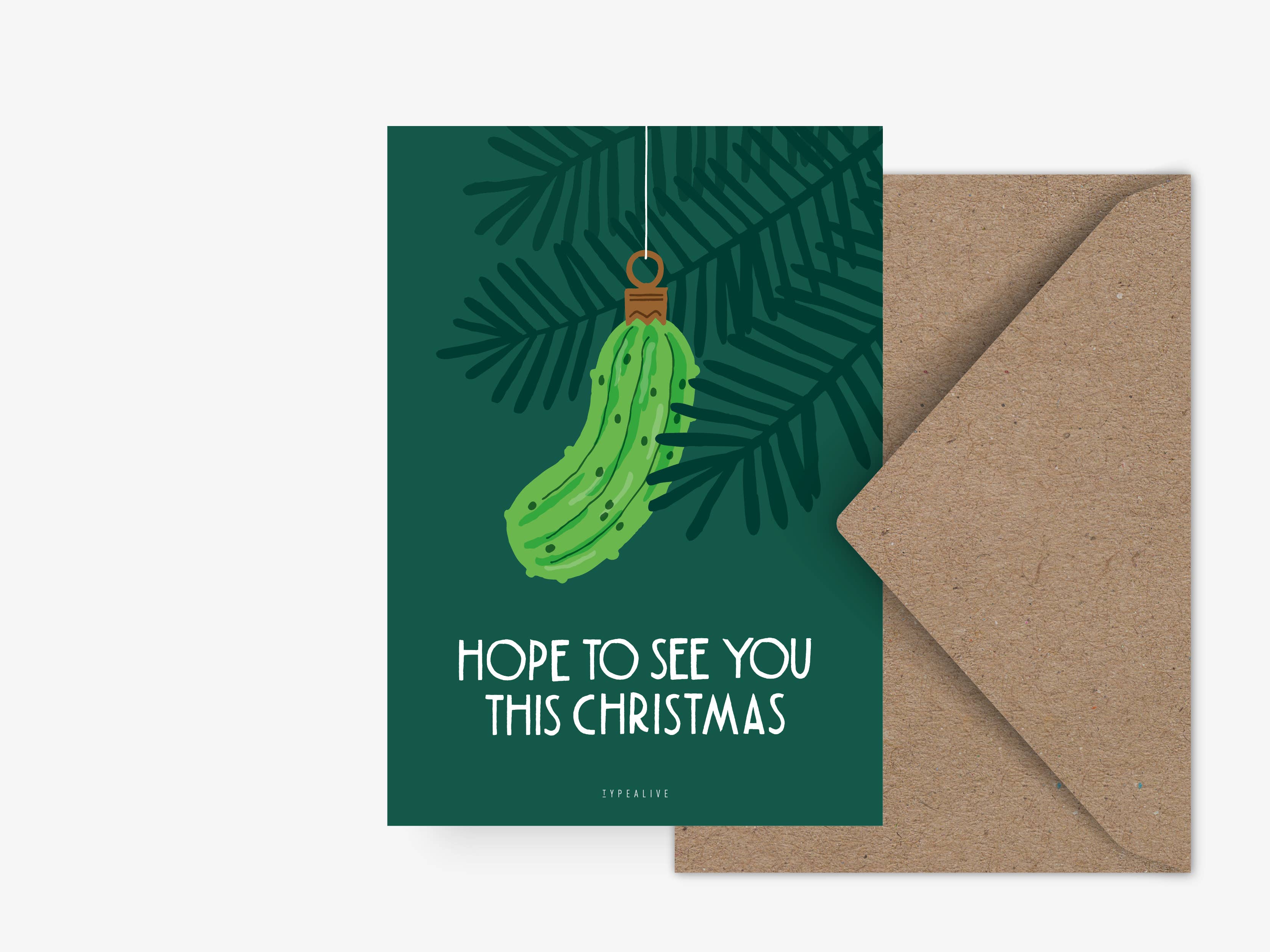 typealive - Wholesale Christmas Card - Postcard / Christmas Pickle0