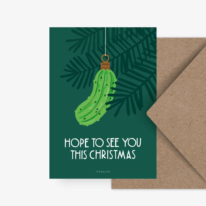 typealive - Wholesale Christmas Card - Postcard / Christmas Pickle