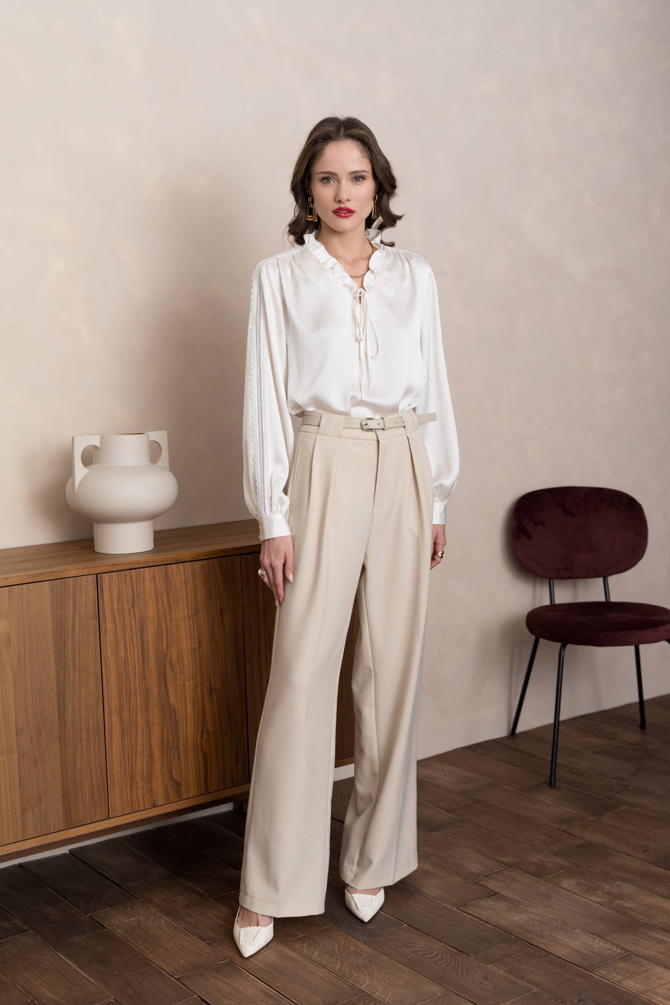 LULUMARY - Wholesale Pants - Women's - Wide pants P95813