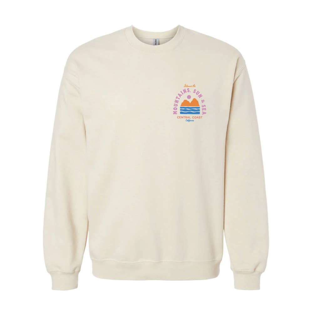 AnglinMade - Wholesale Graphic Sweatshirt - Women's - Coastal Mountain Sun & Sea: Sweatshirt1