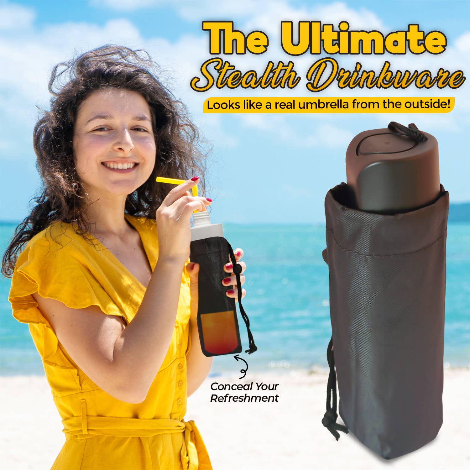 Smuggle Your Booze – wholesale Flask – Umbrella Flask - 9oz flask5