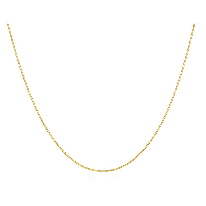 Collana a catena a serpente in oro 14 carati con taglio a diamante. per la vendita all'ingrosso da parte di Pori Jewelry