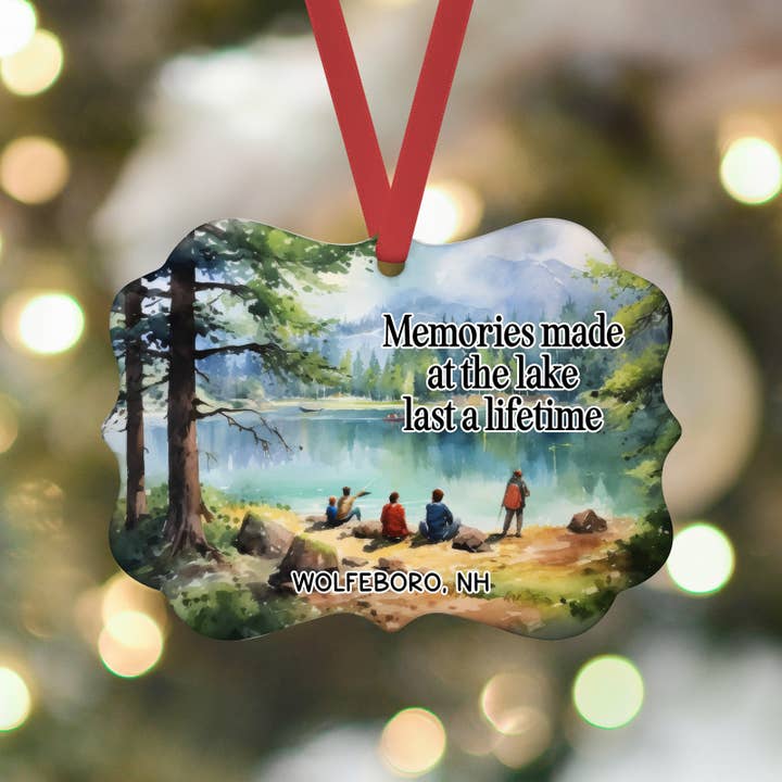 Heart & Willow Prints - Wholesale Ornament - Lake Life Memories Custom Town Christmas Ornament3