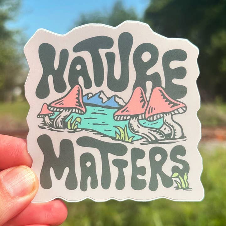 Nature Matters | Autocollant en forme de champignon pour la vente par Menottees