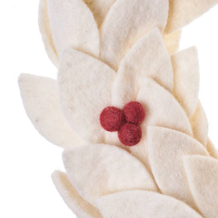 Global Goods Partners - Wholesale Wreath - Felt Holiday Wreath3