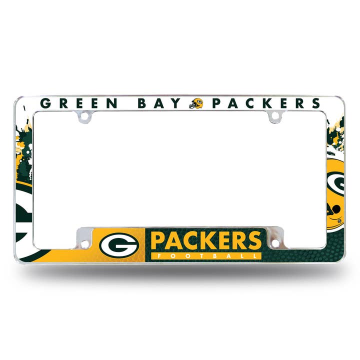 Green Bay Packers All Over Chrome Frame for wholesale by Rico Industries