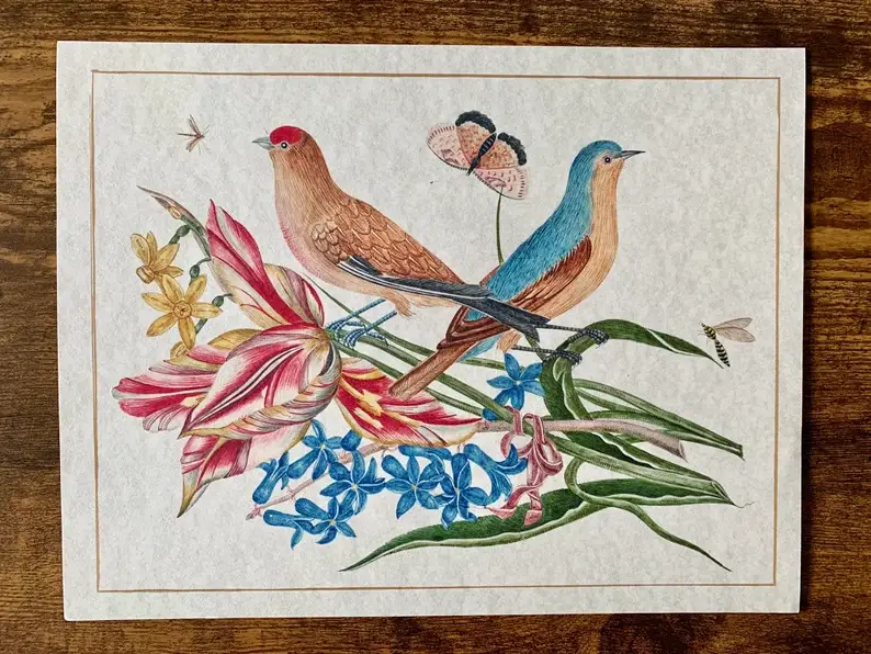 Magnifique Hearts – Großhandel Kunstdruck – Ornithologisch schöne botanische Vogeldrucke 5