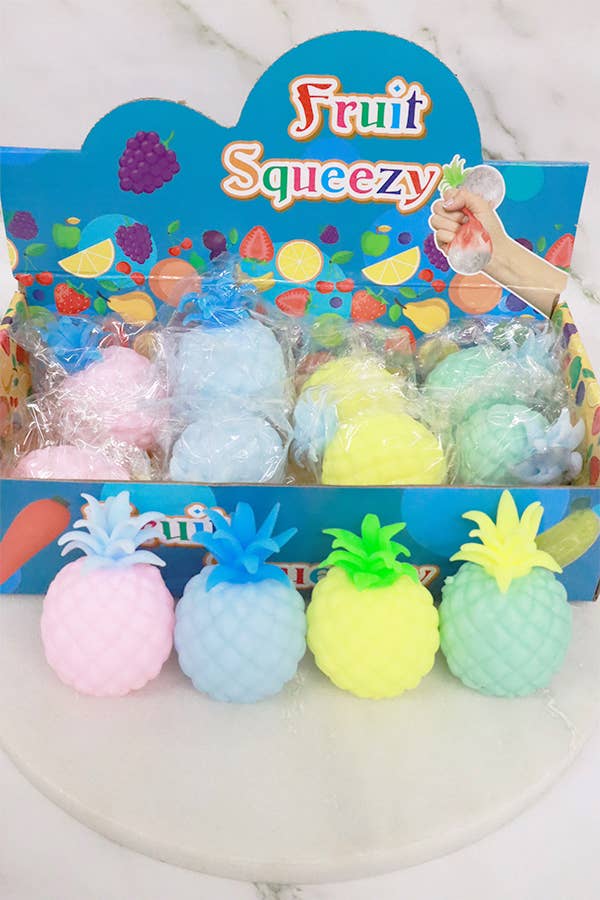 MIX COLOR Pineapple Squeeze Toy for wholesale on Faire3